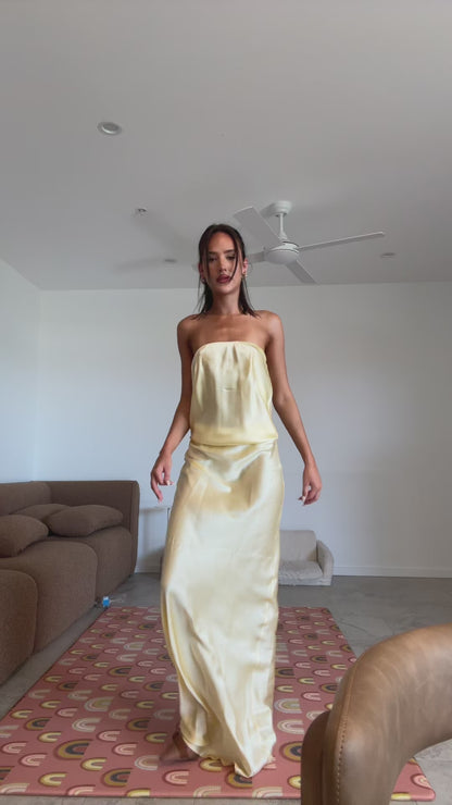 Natalie Rolt Gloria Gown Lemon
