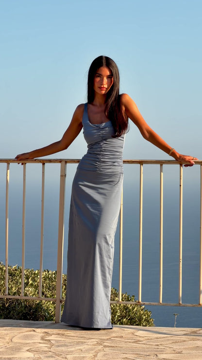 Ance Gria Atlein Gown Blue