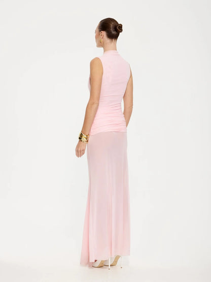 Effie Kats Roza Maxi Dress Petal Pink