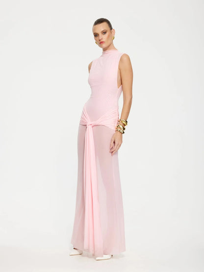 Effie Kats Roza Maxi Dress Petal Pink