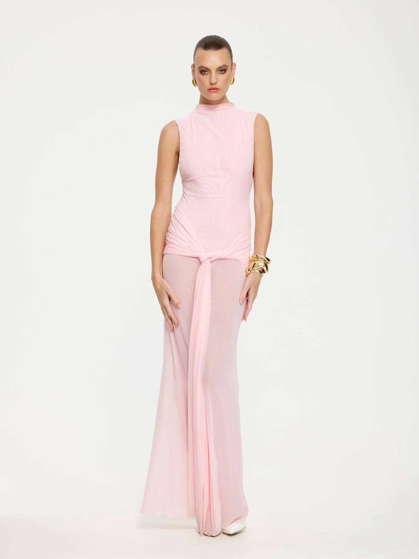 Effie Kats Roza Maxi Dress Petal Pink