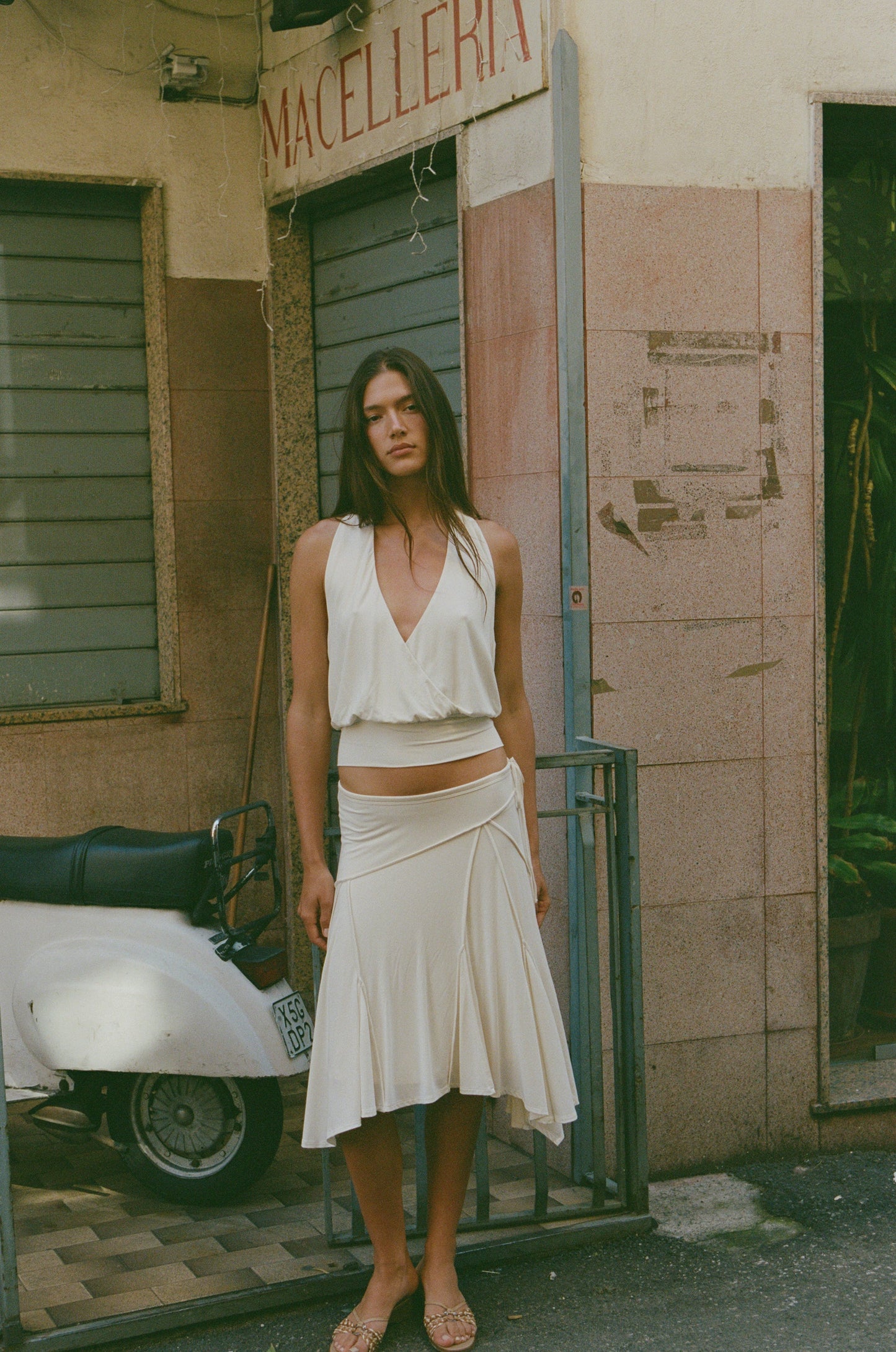 With Jean Sharni Set Off White