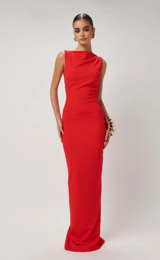 Effie Kats Verona Gown Cherry Red